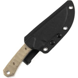 Kansept Knives Flank Fixed Blade - D2 Tool Steel Drop Point With Sand G10 Handle by Kansept Knives