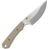 Kansept Knives Flank Fixed Blade - D2 Tool Steel Drop Point With Sand G10 Handle by Kansept Knives