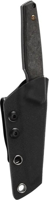 Kansept Knives Parr Fixed Blade Shred CF - CPM S35VN Sheepsfoot, Full Tang, Black Kydex Sheath by Kansept Knives