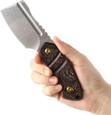 Kansept Knives Korvid S Fixed Blade Copper CF Handle - For Durable Performance Full Tang Kydex Sheath by Kansept Knives
