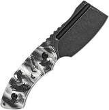 Kansept Knives Korvid S Fixed Blade Black Cat Handle - 14C28N Sandvik Blade Full Tang EDC Knife With Black Kydex Sheath by Kansept Knives