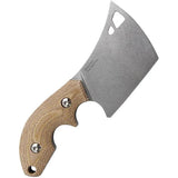 Kizer Cutlery Mini Butcher Knife 154CM Full Tang Brown Micarta Handle Kydex Sheath For Hunters by Kizer Cutlery