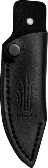 Kizer Cutlery Harpoon Mini Fixed Blade CPM3V Steel Full Tang PEI Handle Lanyard Hole Black Carbon Fiber Sheath EDC by Kizer Cutlery