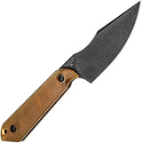 Kizer Cutlery Harpoon Mini Fixed Blade CPM3V Steel Full Tang PEI Handle Lanyard Hole Black Carbon Fiber Sheath EDC by Kizer Cutlery