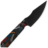 Kizer Cutlery Harpoon Mini Fixed Blade Knife CPM 3V Steel G10 Handle For EDC And Outdoor Enthusiasts by Kizer Cutlery