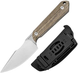 Kizer Cutlery Harpoon Mini Fixed Blade 3 Inch AEBL Stonewash Full Tang Neck Sheath Outdoor EDC Knife by Kizer Cutlery