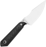 Kizer Cutlery Mini Harpoon Fixed Blade 3 Inch EDC Knife M390 Carbon Fiber Handle Full Tang Rugged Outdoors by Kizer Cutlery