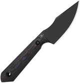 Kizer Mini Harpoon Fixed Blade Knife FatCF 1040S9 M390 Black Dlc Purple Fat Carbon Fiber Handle Full Tang Edc by Kizer Cutlery