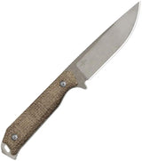 Kizer Cutlery Begleiter Fixed Blade Knife CPM3V Drop Point Burlap Micarta Handle For Outdoor Enthusiasts Survival Tool by Kizer Cutlery