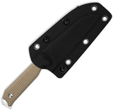 Kizer Begleiter Fixed Blade Knife Tan G10 AEB-L Satin 3.75in Blade Glass Breaker EDC Outdoor by Kizer Cutlery