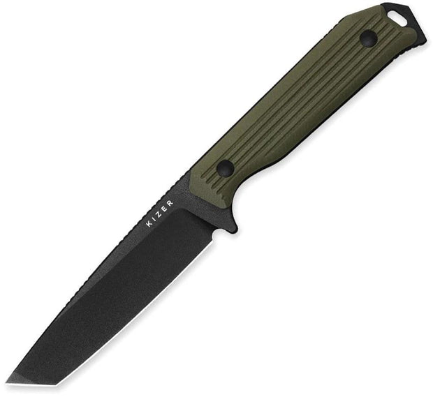 Kizer Cutlery Begleiter Fixed Blade Green 1045MT2 by Kizer Cutlery