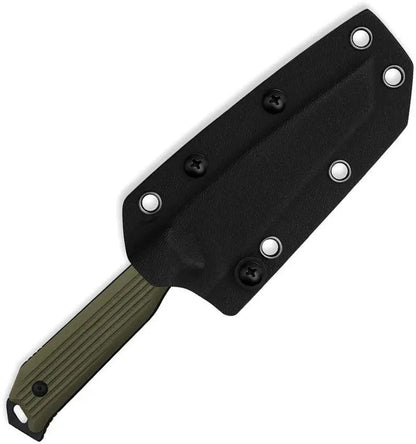 Kizer Begleiter Fixed Blade Knife with Green G10 Handle AEBL Tanto Outdoor EDC Gear by Kizer Cutlery