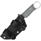 Cabox D2 Fixed Blade Knife By Kizer Cutlery With Satin D2 Drop Point Black Canvas Micarta Tang Kydex Sheath For EDC by Kizer Cutlery