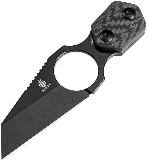 Kizer Cutlery Wham 1052A2 Wharncliffe Neck Knife For EDC Enthusiasts Premium Carbon Fiber Handle 154CM Blade by Kizer Cutlery