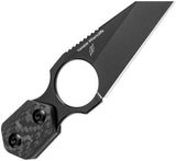 Kizer Cutlery Wham 1052A2 Wharncliffe Neck Knife For EDC Enthusiasts Premium Carbon Fiber Handle 154CM Blade by Kizer Cutlery