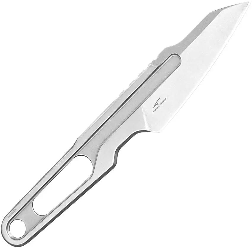 Kizer Cobbler Neck Knife 1057A1 D2 Tool Steel 2.88in Blade One Piece EDC Outdoor by Kizer Cutlery