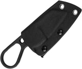 Kizer Bowtie Neck Knife D2 Tool Steel Blade Black Stonewash With Finger Ring Kydex Sheath For EDC Enthusiasts by Kizer Cutlery