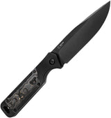 Kizer Militaw Fixed Blade Knife S35VN Full Tang With Gold Carbon Fiber Inlay Outdoor Enthusiasts by Kizer Cutlery