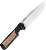 Kizer Militaw Fixed Blade Knife Nitro V 4in Blade Black G10 Micarta Inlay For Outdoorsmen by Kizer Cutlery