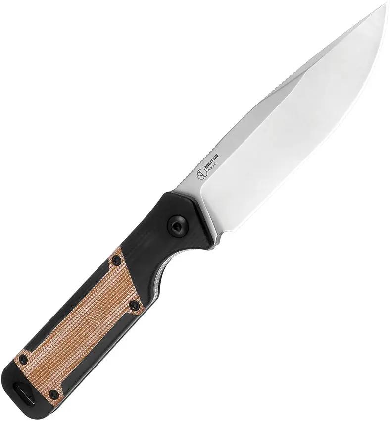 Kizer Militaw Fixed Blade Knife Nitro V 4in Blade Black G10 Micarta Inlay For Outdoorsmen by Kizer Cutlery