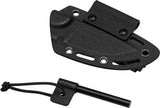 Kizer Hare Fixed Blade Knife Nitro V Steel 7In Overall For Outdoors Full Tang Black Micarta by Kizer Cutlery
