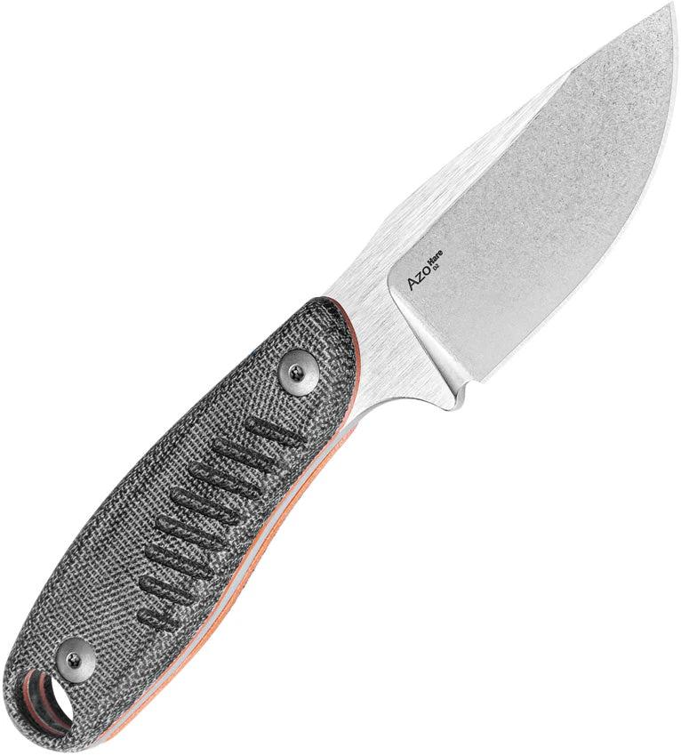 Kizer Hare Fixed Blade Knife Nitro V Steel 7In Overall For Outdoors Full Tang Black Micarta by Kizer Cutlery