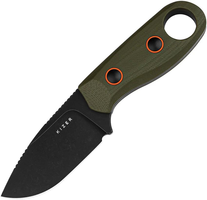 Kizer Cutlery Beaver Fixed Blade Green 1078A1 by Kizer Cutlery