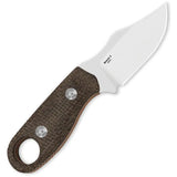 Kizer Beaver Fixed Blade Knife With Micarta Handle AEB-L Satin 2.75in Blade For EDC Outdoor Enthusiasts by Kizer Cutlery