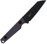 Kizer Cutlery Phasmids Fixed Blade Purple G10 EDC Knife With AEBL Sheepsfoot Blade Extended Tang And Lanyard Hole by Kizer Cutlery