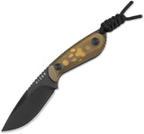Kizer Cutlery Buddy Fixed Blade Knife Nitro V Drop Point 3 Inch Amber PEI Handle For Outdoor EDC by Kizer Cutlery