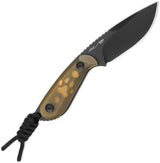 Kizer Cutlery Buddy Fixed Blade Knife Nitro V Drop Point 3 Inch Amber PEI Handle For Outdoor EDC by Kizer Cutlery