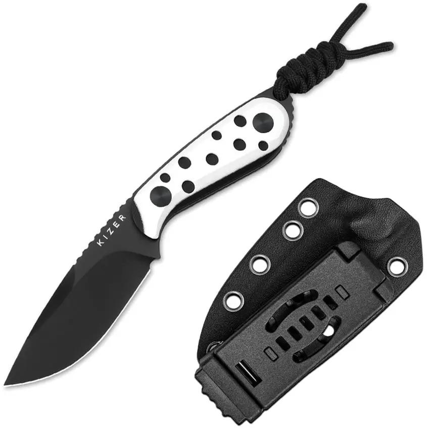 Kizer Cutlery Buddy Fixed Blade Knife Nitro V 3 Inch Blade G10 Handle EDC Survival 1081A3 Kydex Sheath by Kizer Cutlery