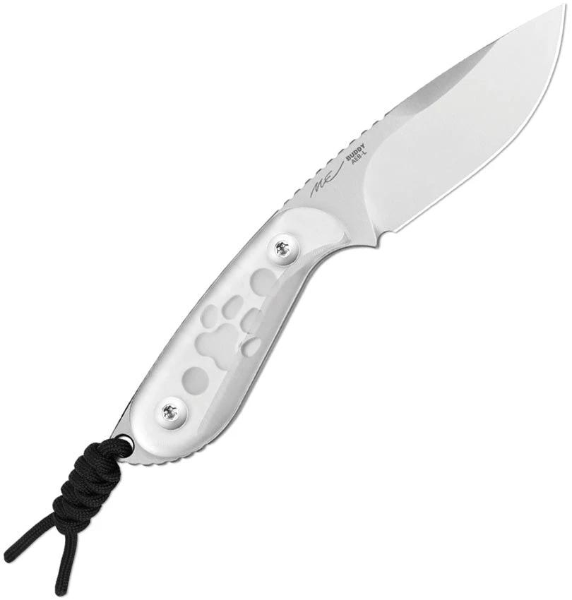 Kizer Cutlery Buddy Fixed Blade Knife With Acrylic Handle AEBL 3 Inch Drop Point For EDC Enthusiasts by Kizer Cutlery