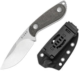 Kizer Buddy Fixed Blade Knife 3 Inch Drop Point 14C28N Stainless Micarta Handle For EDC Enthusiasts by Kizer Cutlery