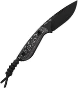Kizer Cutlery Buddy Fixed Blade Knife M390 Premium White Storm Carbon Fiber Handle For Outdoor Enthusiasts by Kizer Cutlery