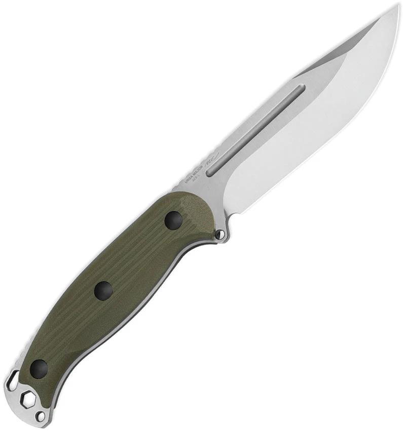 Kizer Ursa Major Fixed Blade Knife OD Green G10 Handle Satin AEBL Clip Point 9.13in Extended Tang Outdoor EDC by Kizer Cutlery