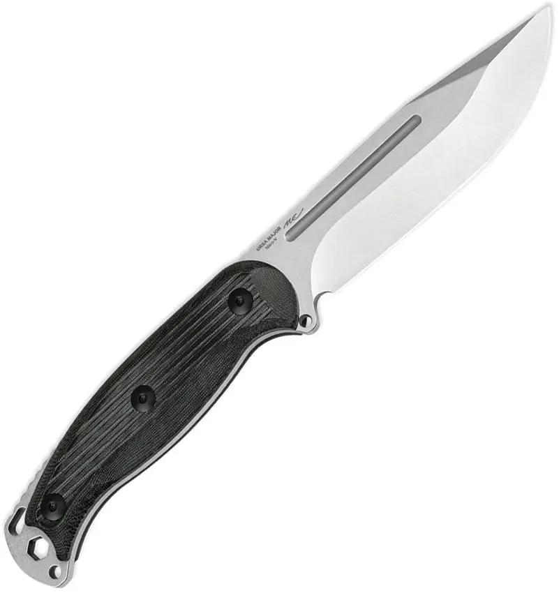 Kizer Cutlery Ursa Major Fixed Blade Knife 4.38 In Satin AEBL Clip Point Micarta Handle Outdoor Enthusiasts by Kizer Cutlery