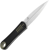 Kizer Hidden Agenda Fixed Blade Dagger Knife AEB-L Satin 3.5 Inch Blade Black OD Green G10 Kydex Sheath EDC by Kizer Cutlery