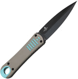 Kizer Cutlery Hidden Agenda Fixed Blade Knife 3.5in Dagger AEBL Black PVD G10 Full Tang For Tactical Enthusiasts by Kizer Cutlery