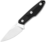 Kizer Cutlery Splinter Fixed Blade Knife For EDC Black G10 Handle 3.13in Satin AEB-L Drop Point Blade by Kizer Cutlery