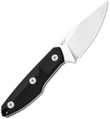 Kizer Cutlery Splinter Fixed Blade Knife For EDC Black G10 Handle 3.13in Satin AEB-L Drop Point Blade by Kizer Cutlery