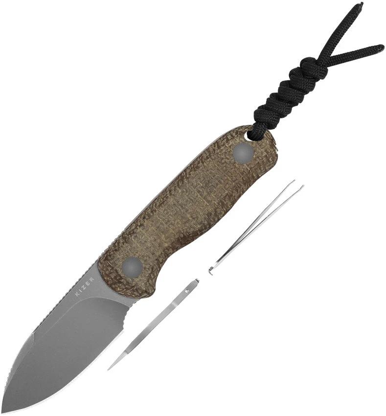 Kizer Cutlery Drop Bear Fixed Blade Mic 1094A1 by Kizer Cutlery