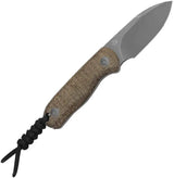 Kizer Cutlery Drop Bear Fixed Blade Knife Stonewash 6In Full Tang Micarta For Outdoor Survivalists by Kizer Cutlery