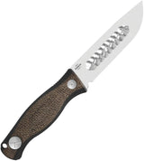 Kizer Polaris Fixed Blade Knife For Outdoor Enthusiasts Burlap Micarta AEB-L Satin Drop Point Full Tang Kydex Sheath by Kizer Cutlery