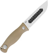 Kizer Cutlery Polaris Fixed Blade Knife Tan G10 Handle 1095HC Full Tang Drop Point Outdoor Survival Knife by Kizer Cutlery