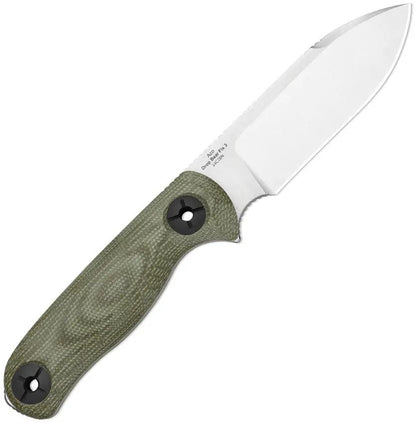 Kizer Cutlery Drop Bear Fixed Blade Knife Green Micarta 14C28N Full Tang for Outdoorsmen with Kydex Sheath by Kizer Cutlery
