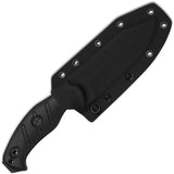 Kizer Sheepdog Survival Fixed Blade Knife 1105A3 1095HC Black Coated Blade G10 Handle For Outdoorsmen by Kizer Cutlery