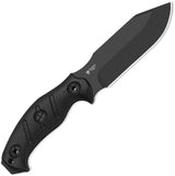 Kizer Sheepdog Survival Fixed Blade Knife 1105A3 1095HC Black Coated Blade G10 Handle For Outdoorsmen by Kizer Cutlery
