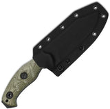 Kizer Cutlery Sheepdog Survival Fixed Blade Knife For Enthusiasts With 1095HC Clip Point Full Tang Green Micarta by Kizer Cutlery