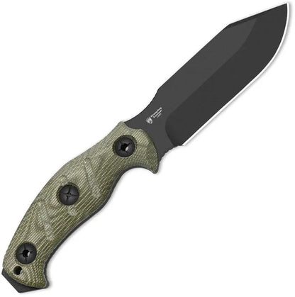 Kizer Cutlery Sheepdog Survival Fixed Blade Knife For Enthusiasts With 1095HC Clip Point Full Tang Green Micarta by Kizer Cutlery